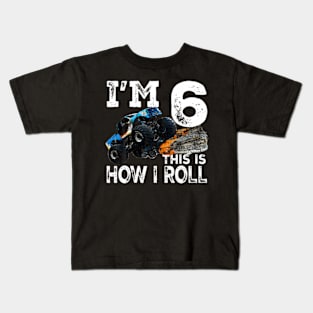 6 Years Old Monster Truck 6Th Birthday Kids T-Shirt